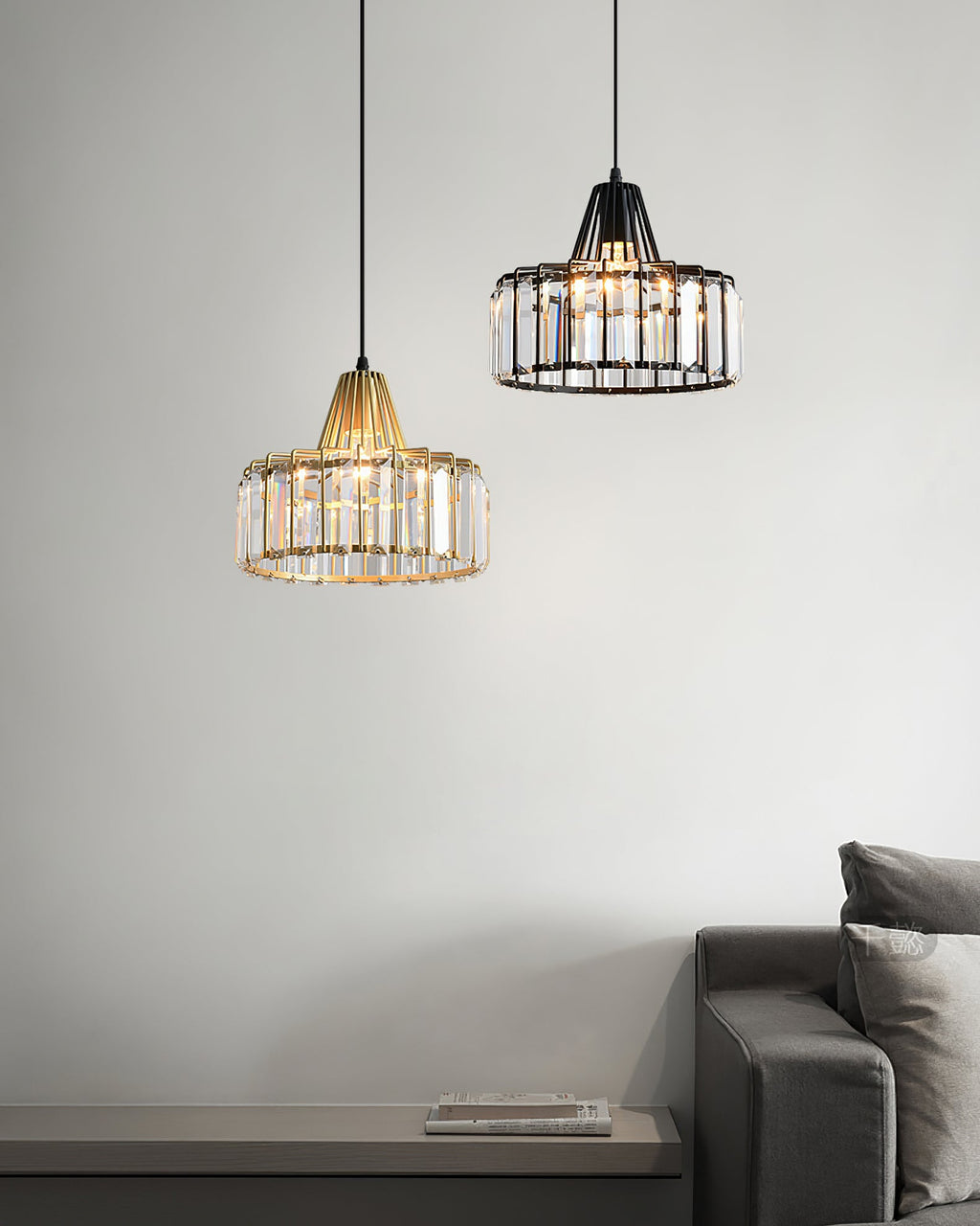 WINTHROP CRYSTAL DROPLET HANGING LIGHT