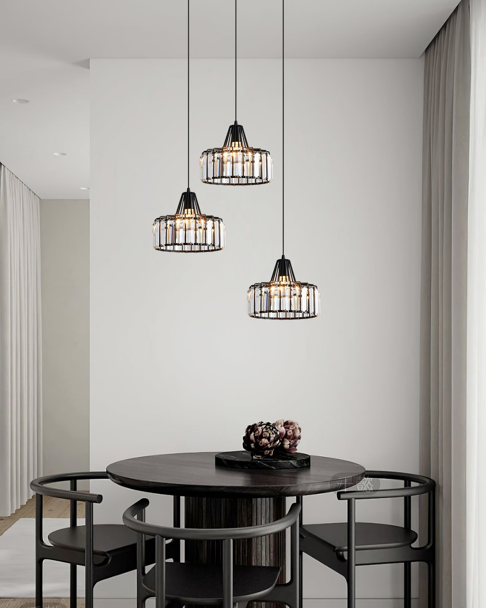 WINTHROP CRYSTAL DROPLET HANGING LIGHT