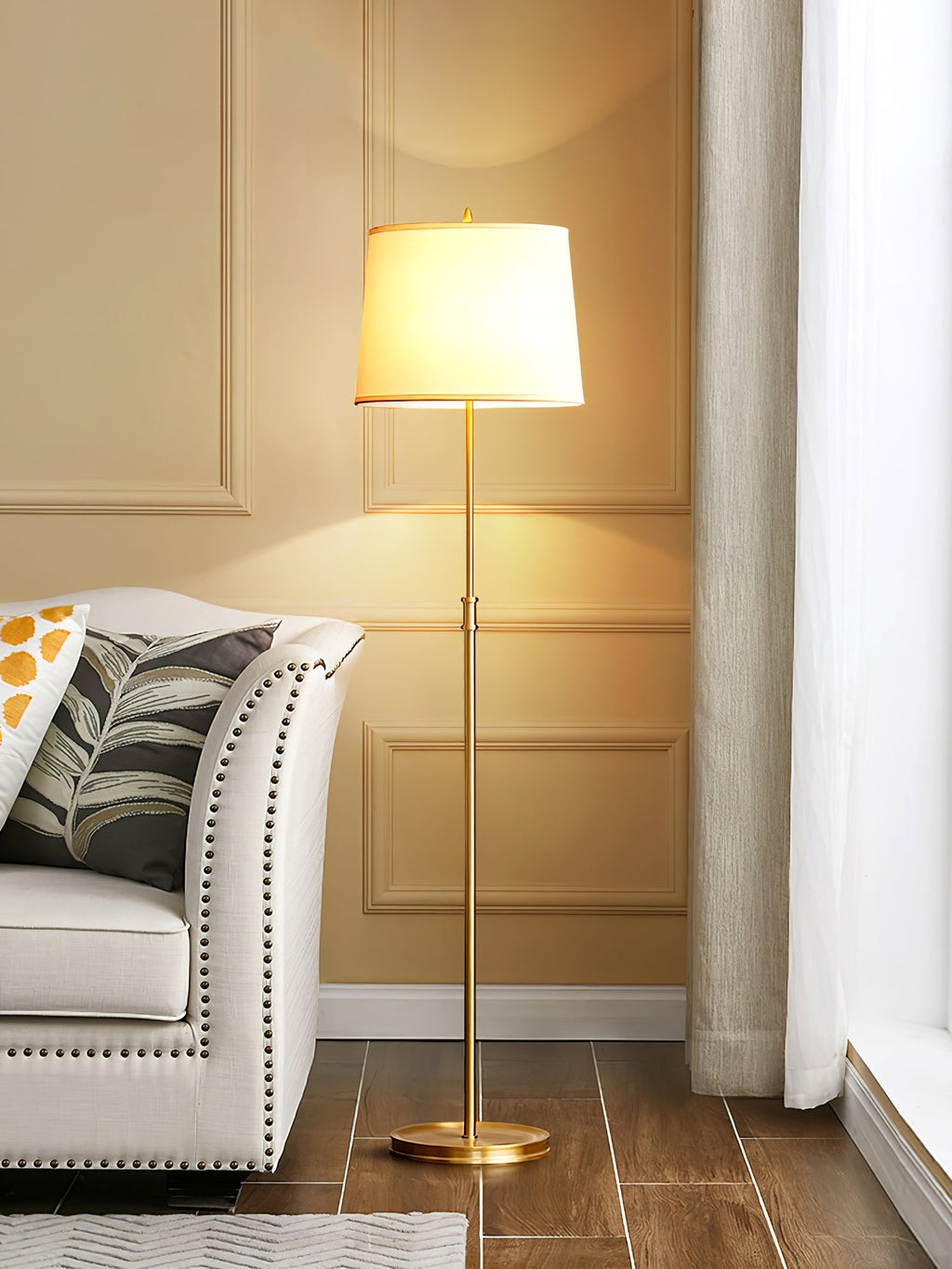 Winthrop Vintage Arc Floor Lantern