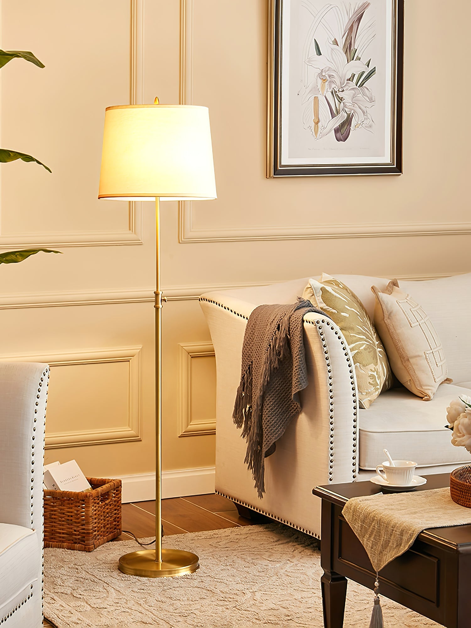 Winthrop Vintage Arc Floor Lantern