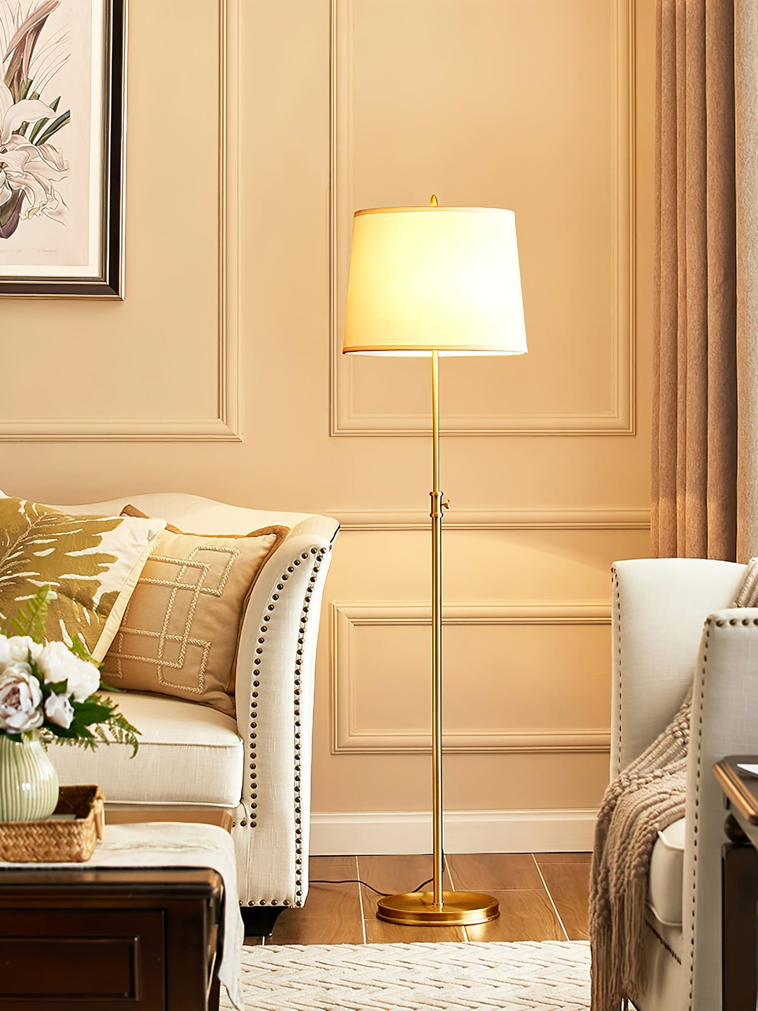 Winthrop Vintage Arc Floor Lantern