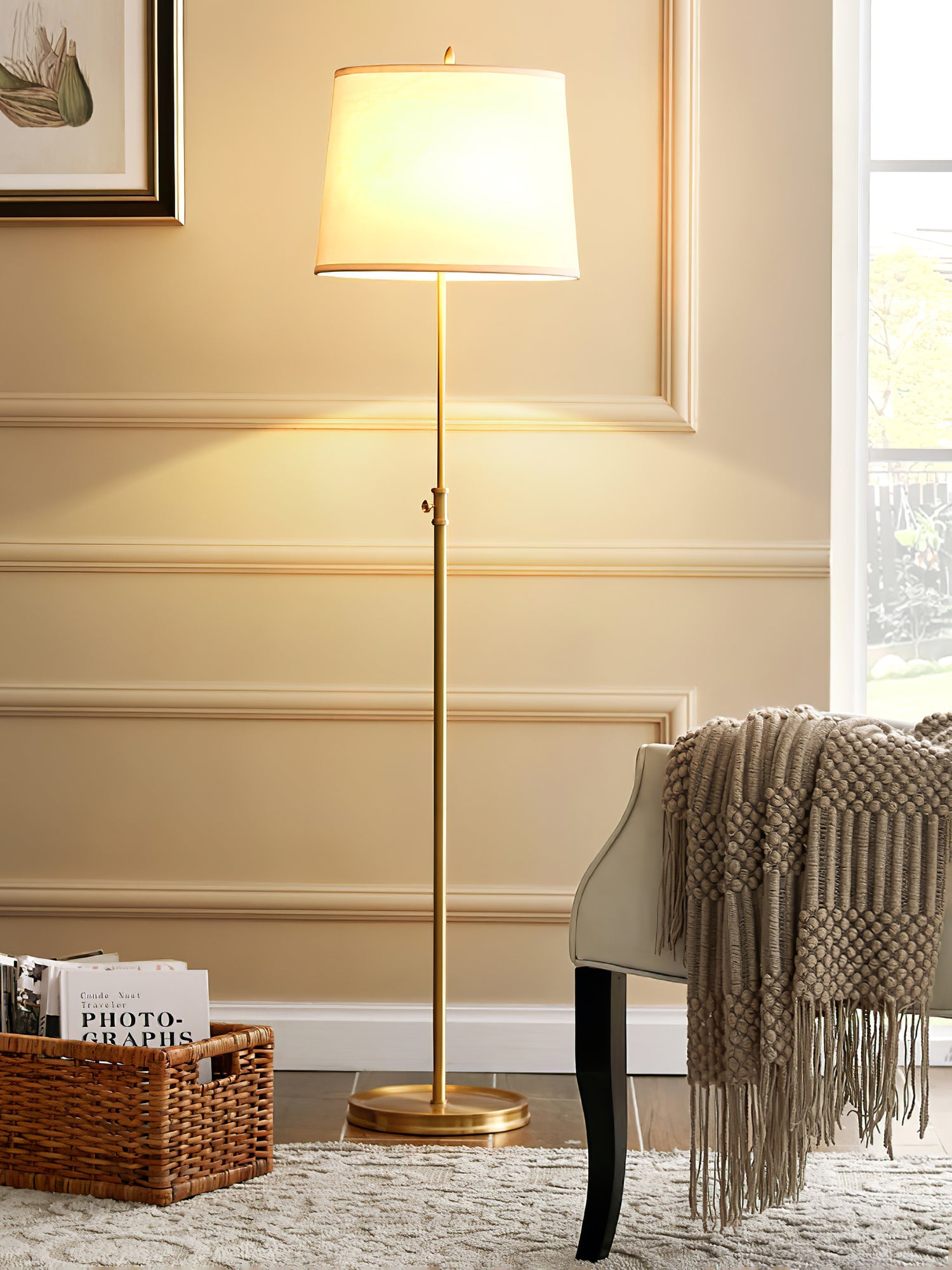 Winthrop Vintage Arc Floor Lantern