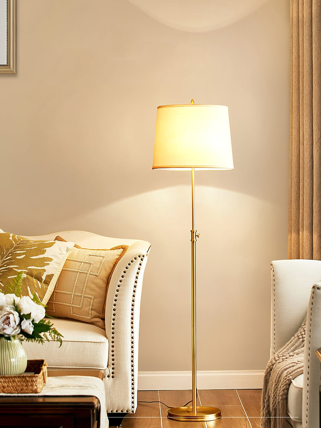 Winthrop Vintage Arc Floor Lantern