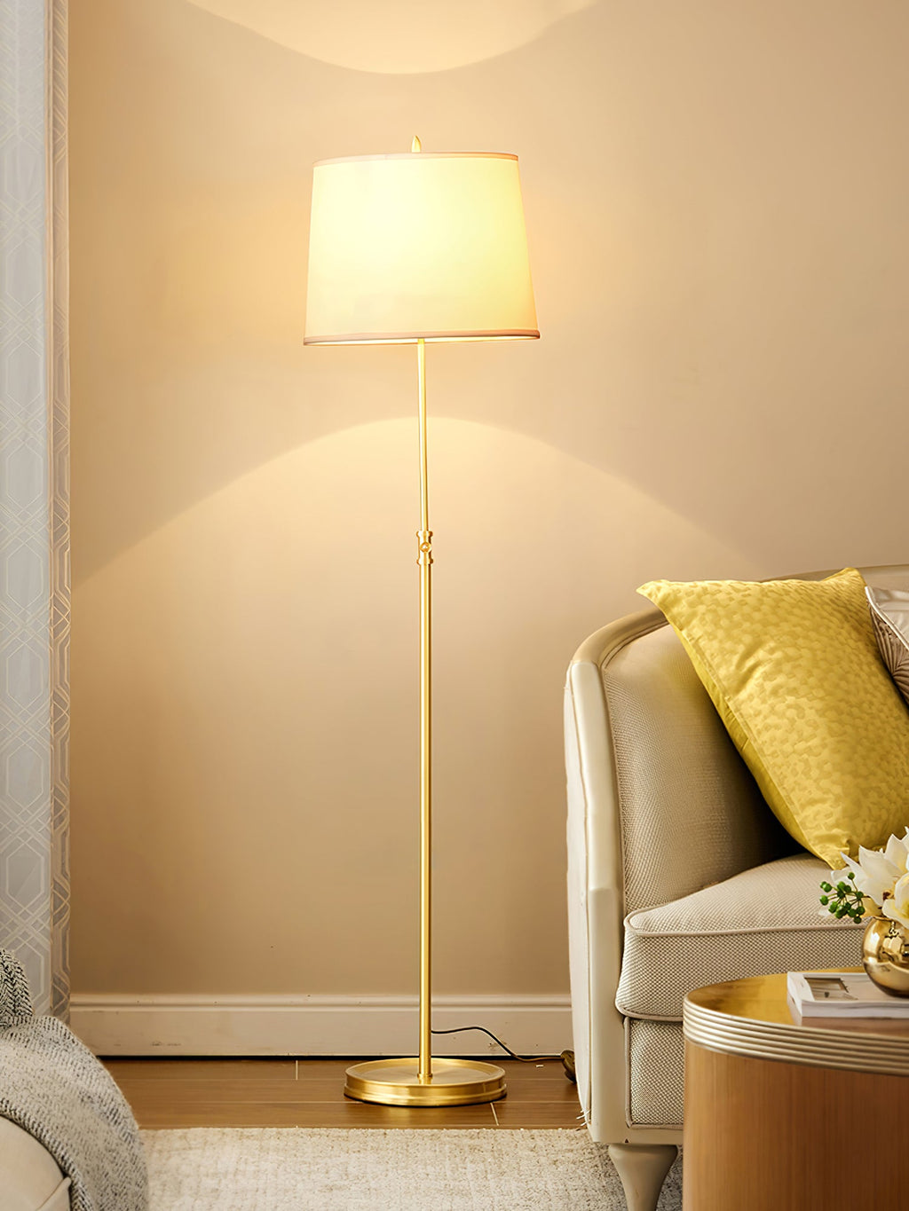 Winthrop Vintage Arc Floor Lantern