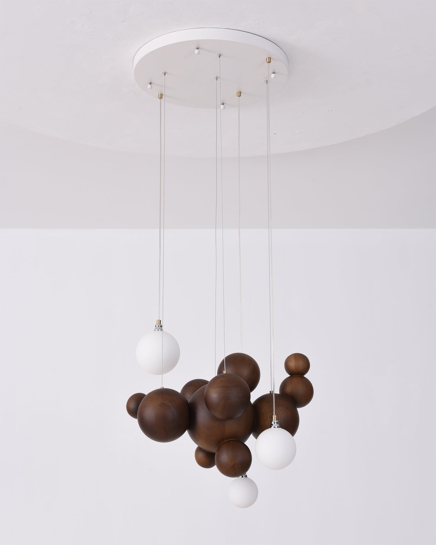 FENWICK WOODEN ORB LUMINAIRE