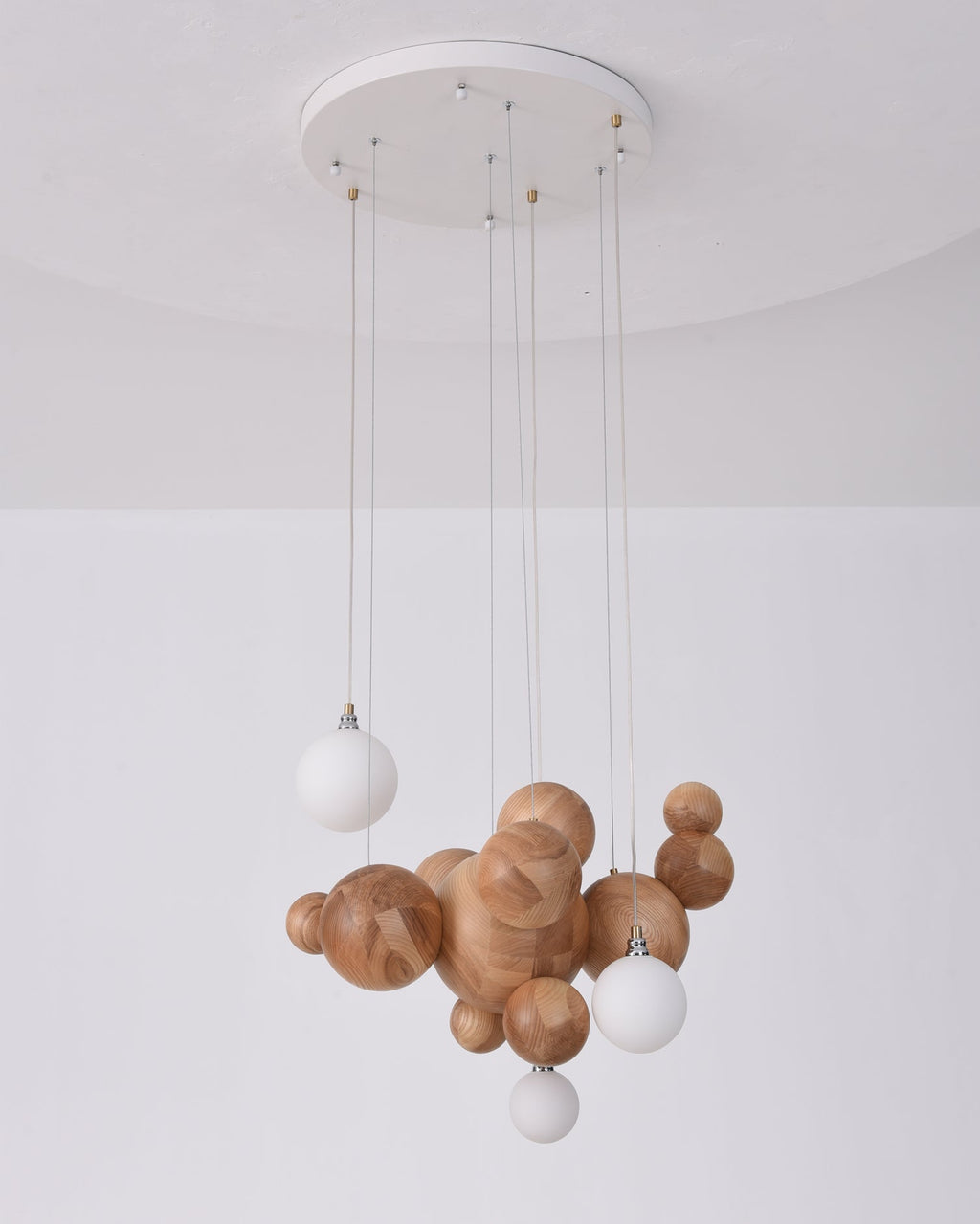 FENWICK WOODEN ORB LUMINAIRE