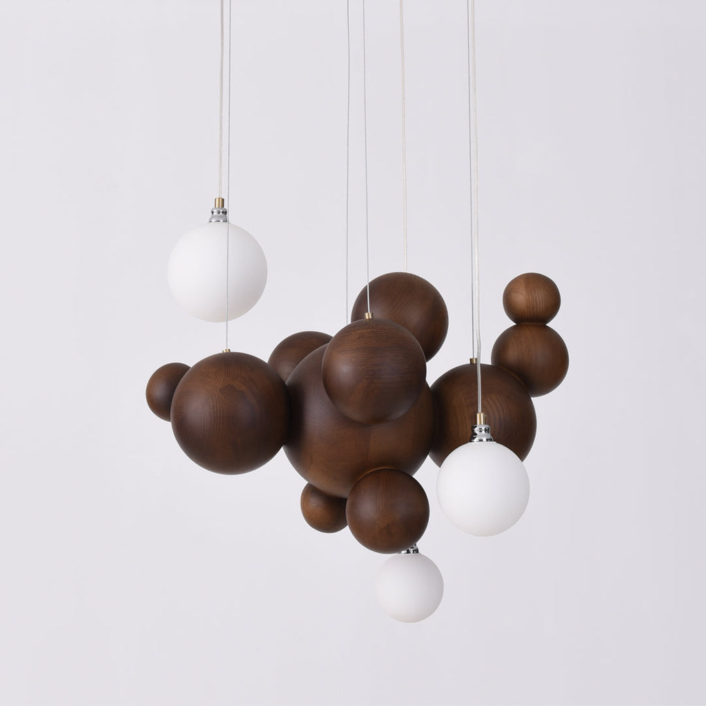 FENWICK WOODEN ORB LUMINAIRE
