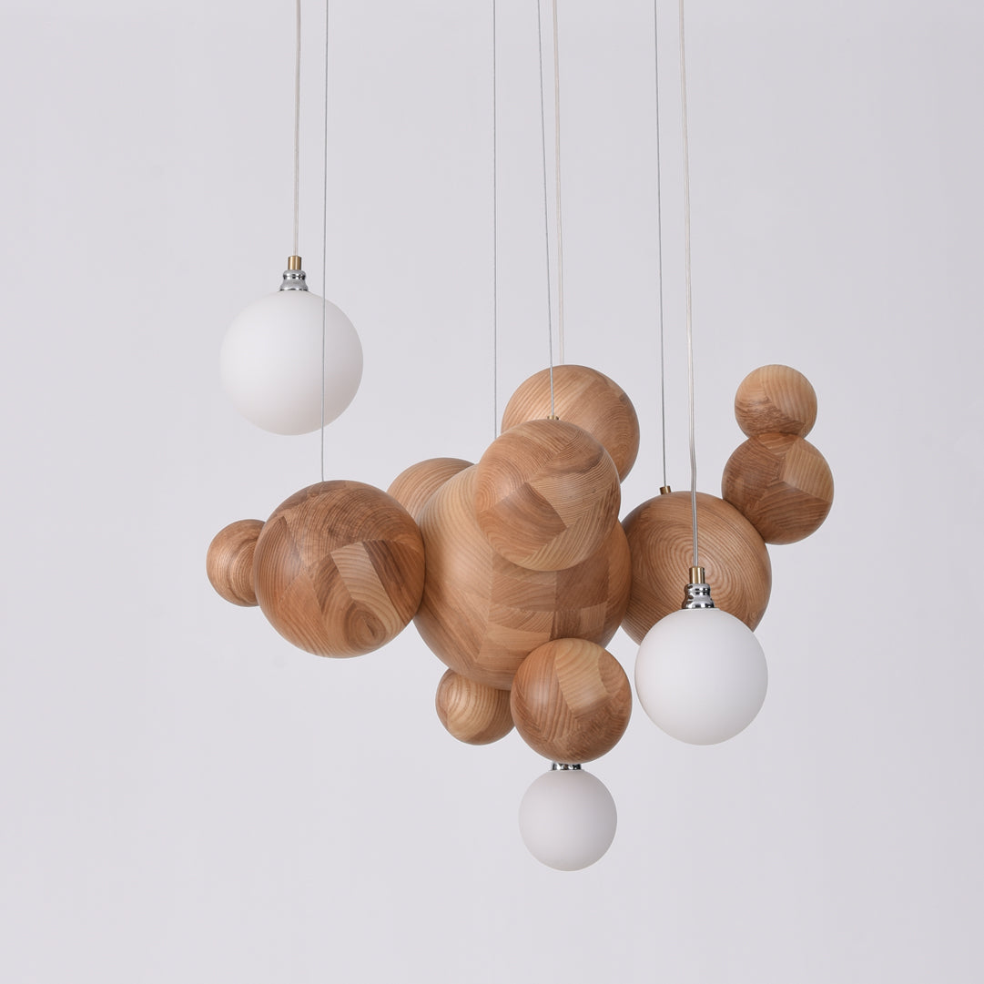 FENWICK WOODEN ORB LUMINAIRE
