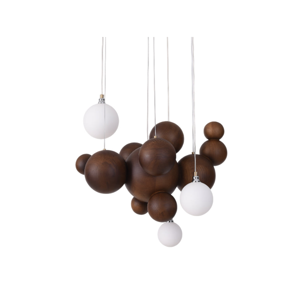FENWICK WOODEN ORB LUMINAIRE