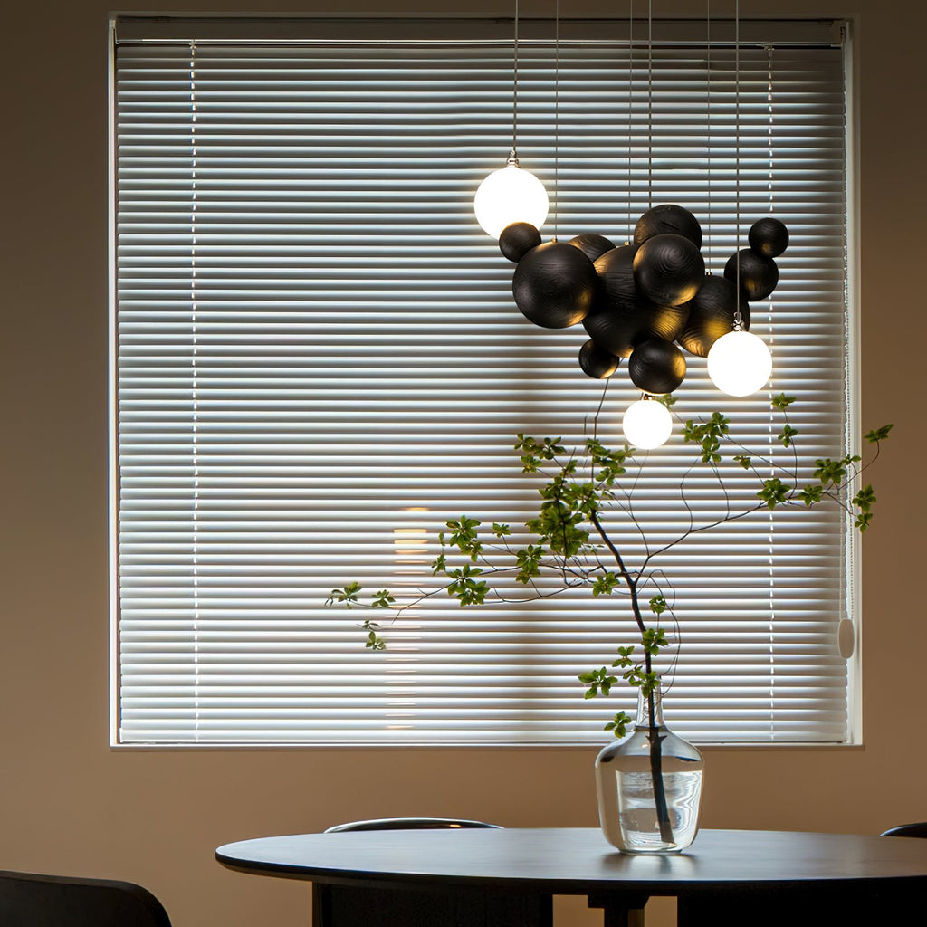 FENWICK WOODEN ORB LUMINAIRE