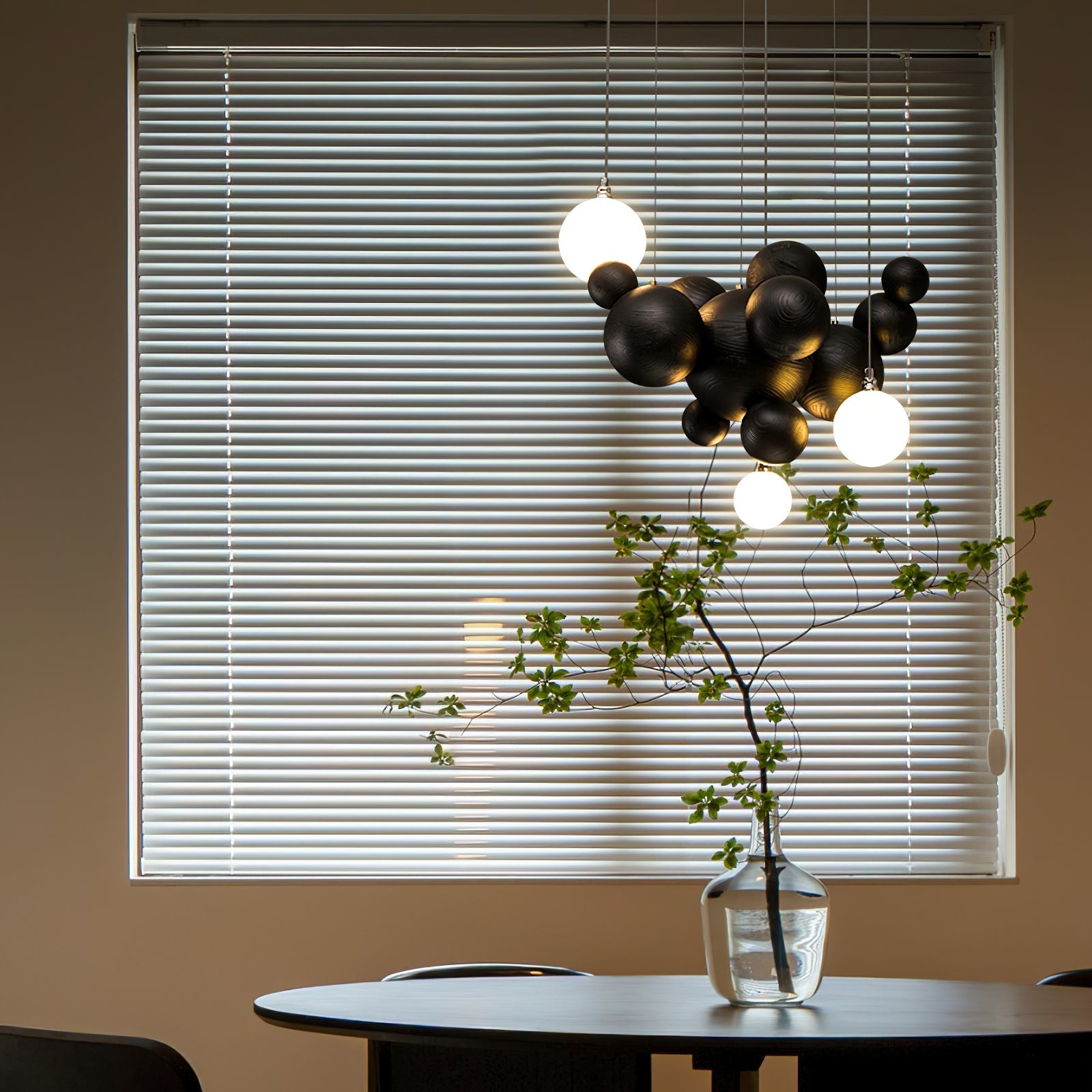 FENWICK WOODEN ORB LUMINAIRE