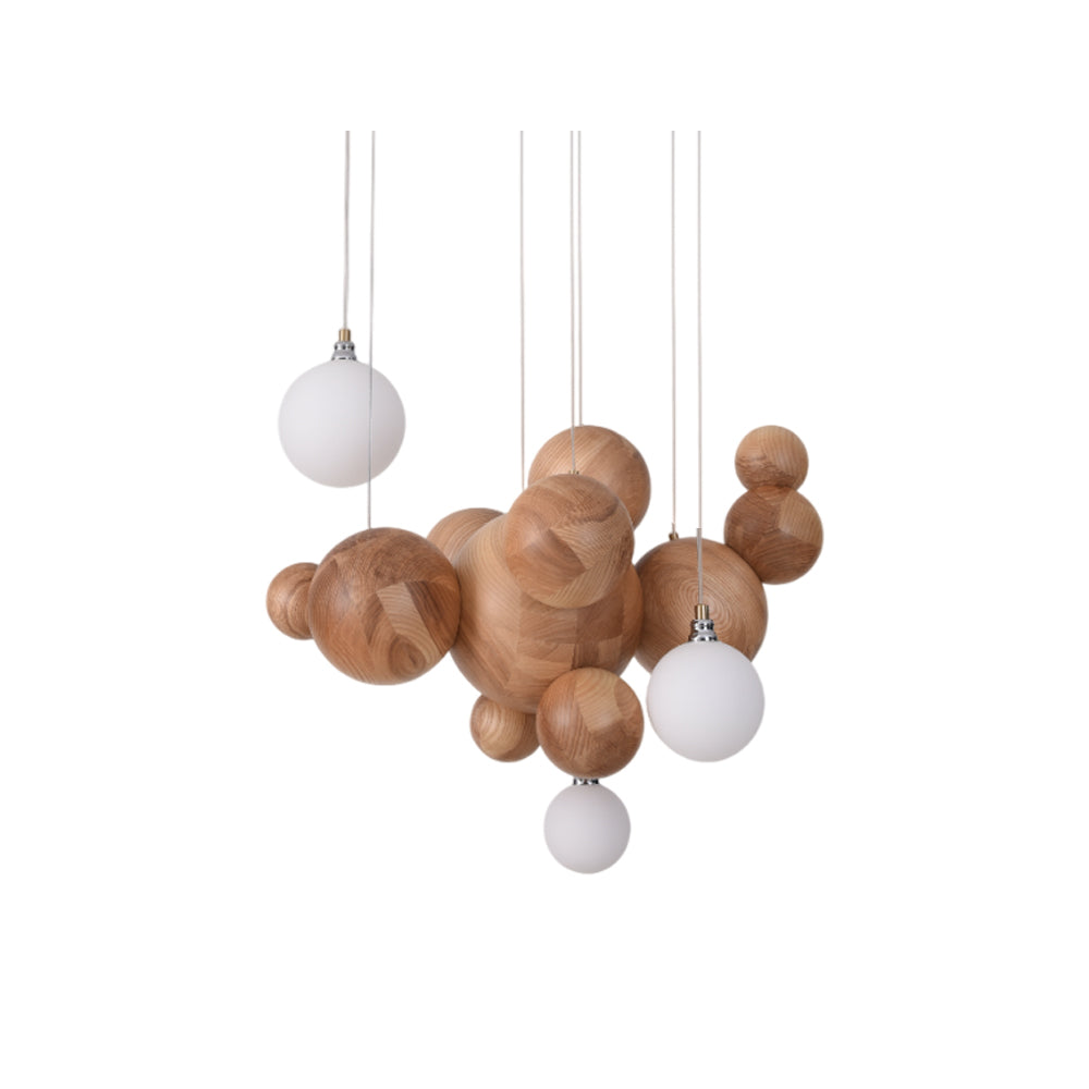 FENWICK WOODEN ORB LUMINAIRE