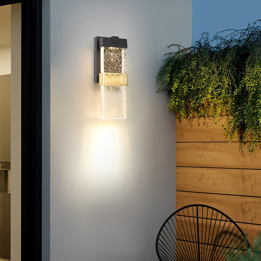 RAVENWOOD AQUA GLOW OUTDOOR WALL SCONCE