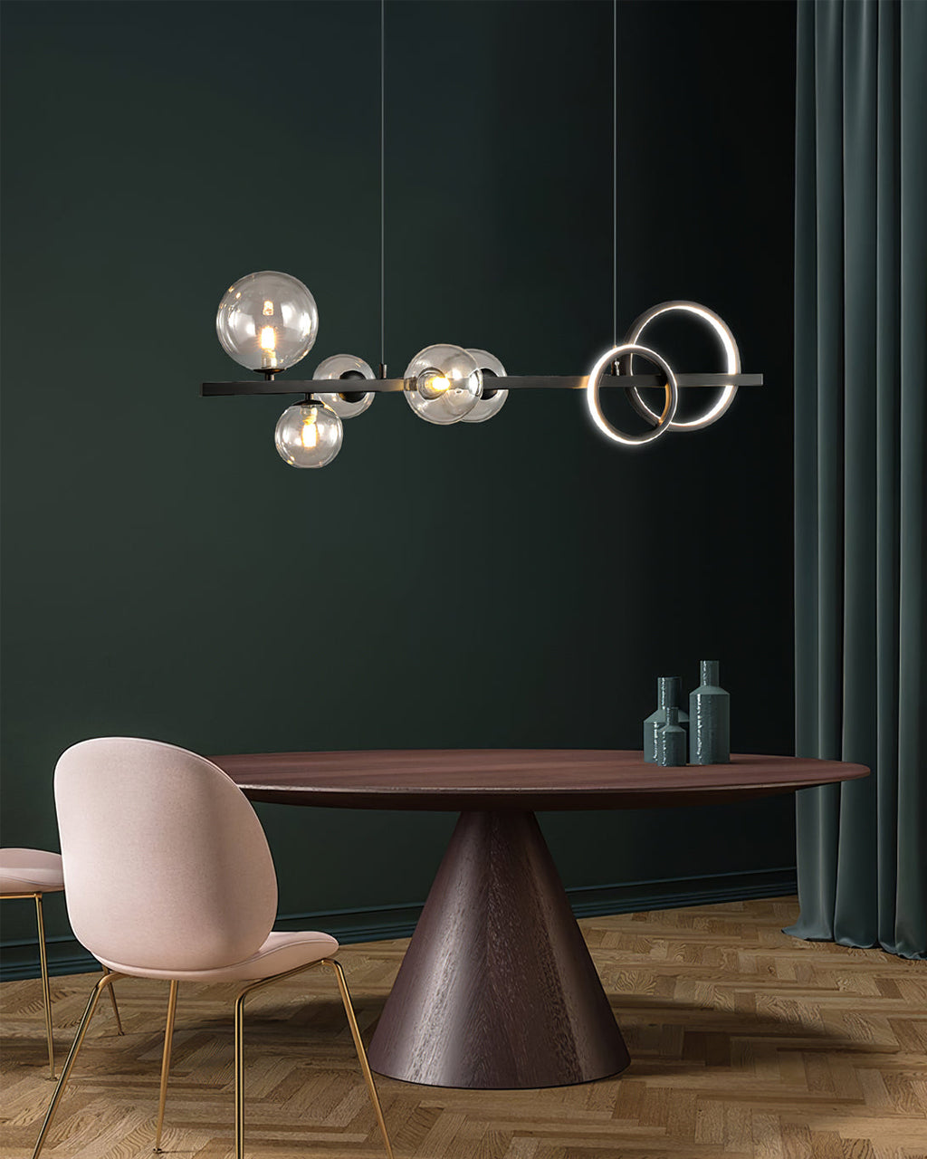 FENWICK CRYSTAL DROPLET LIGHTING FIXTURE