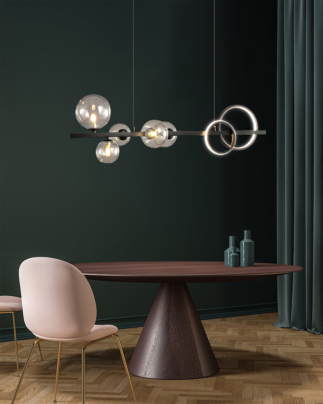 FENWICK CRYSTAL DROPLET LIGHTING FIXTURE