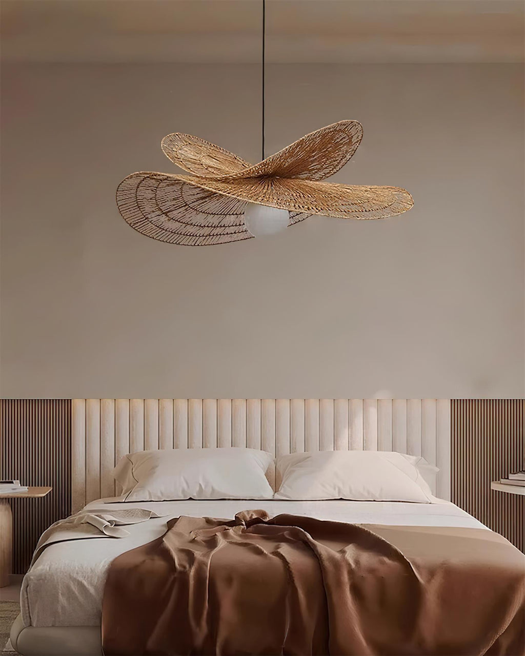 WINTERBOURNE WOVEN RATTAN CEILING LANTERN