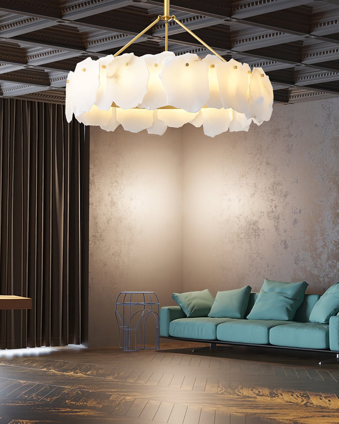 FENWICK IVORY CRYSTAL LUMINAIRE