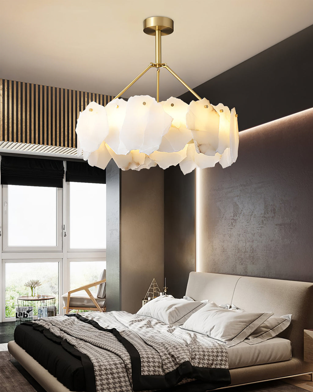 FENWICK IVORY CRYSTAL LUMINAIRE