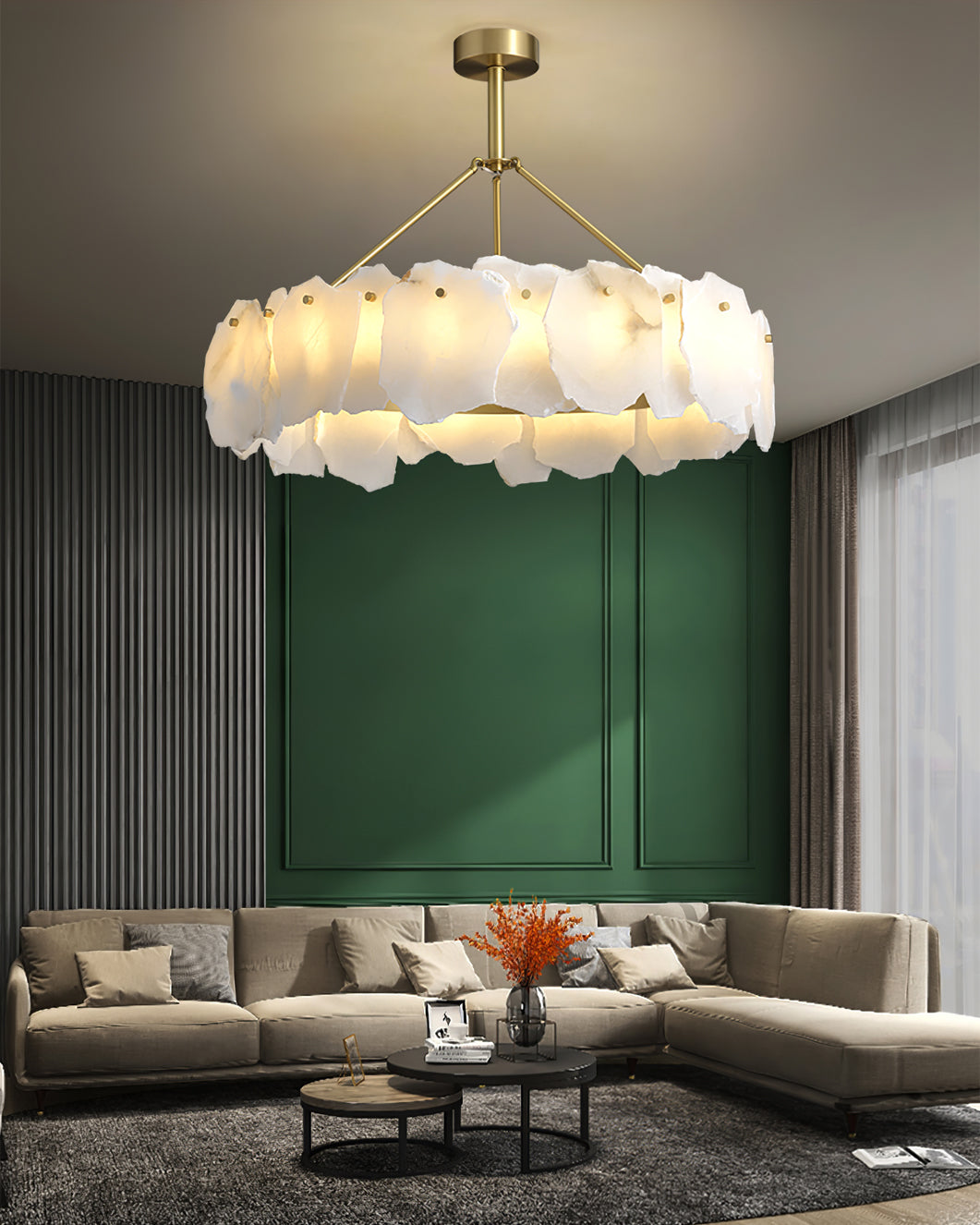 FENWICK IVORY CRYSTAL LUMINAIRE