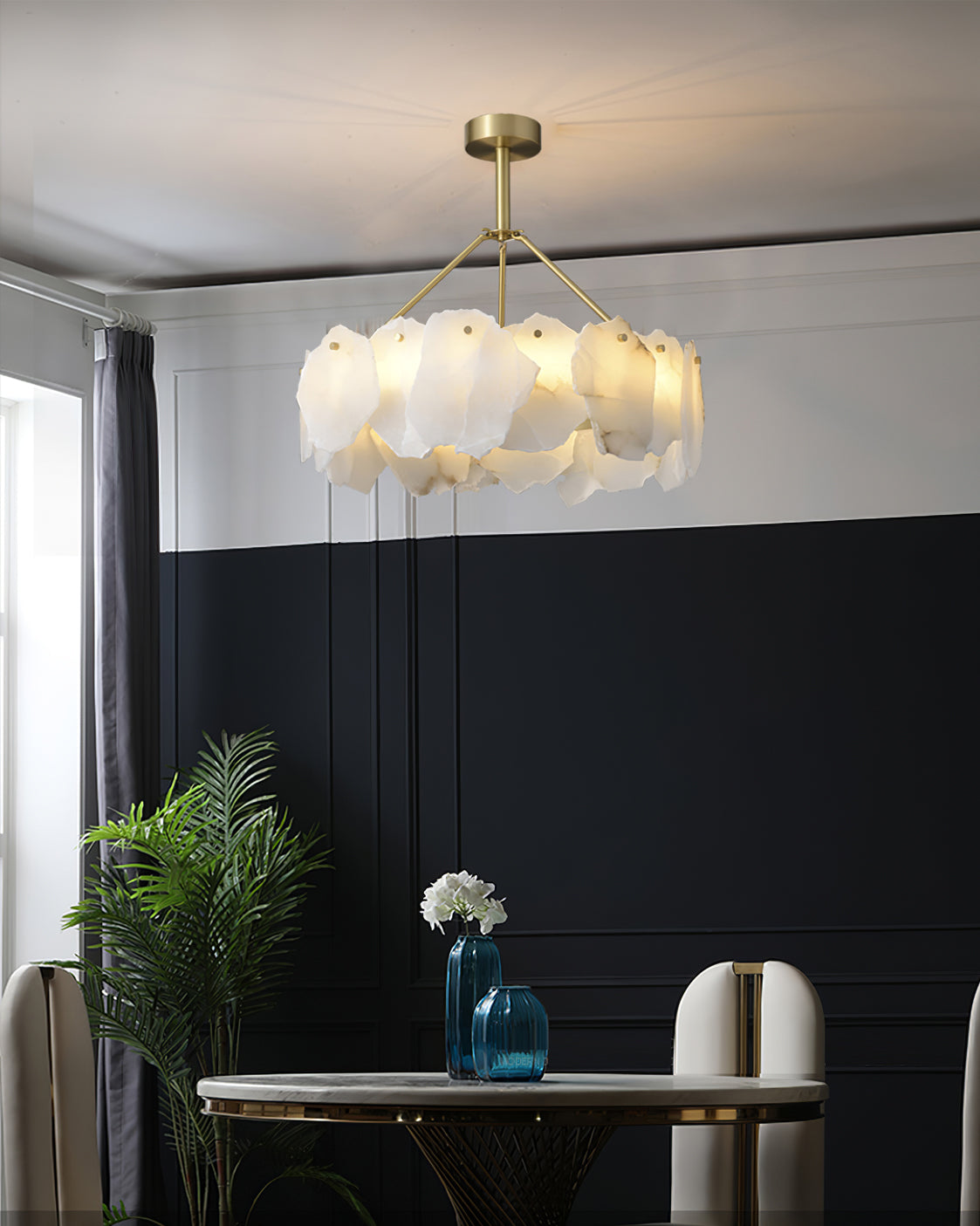 FENWICK IVORY CRYSTAL LUMINAIRE
