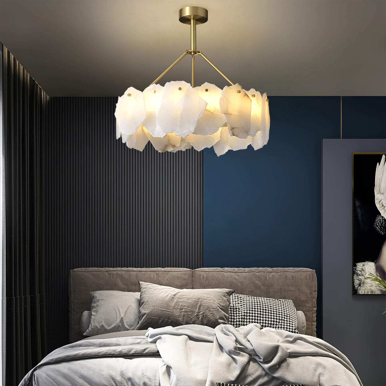 FENWICK IVORY CRYSTAL LUMINAIRE