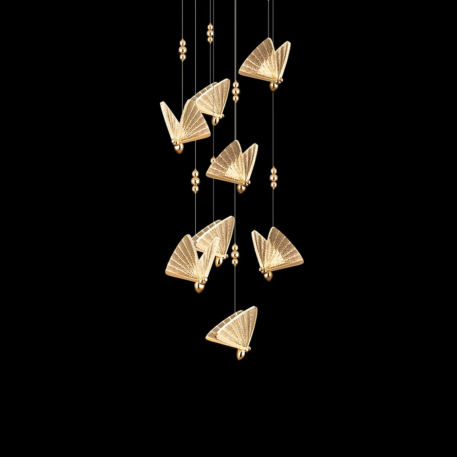 ALDERSON FLUTED WINGS HANGING LANTERN