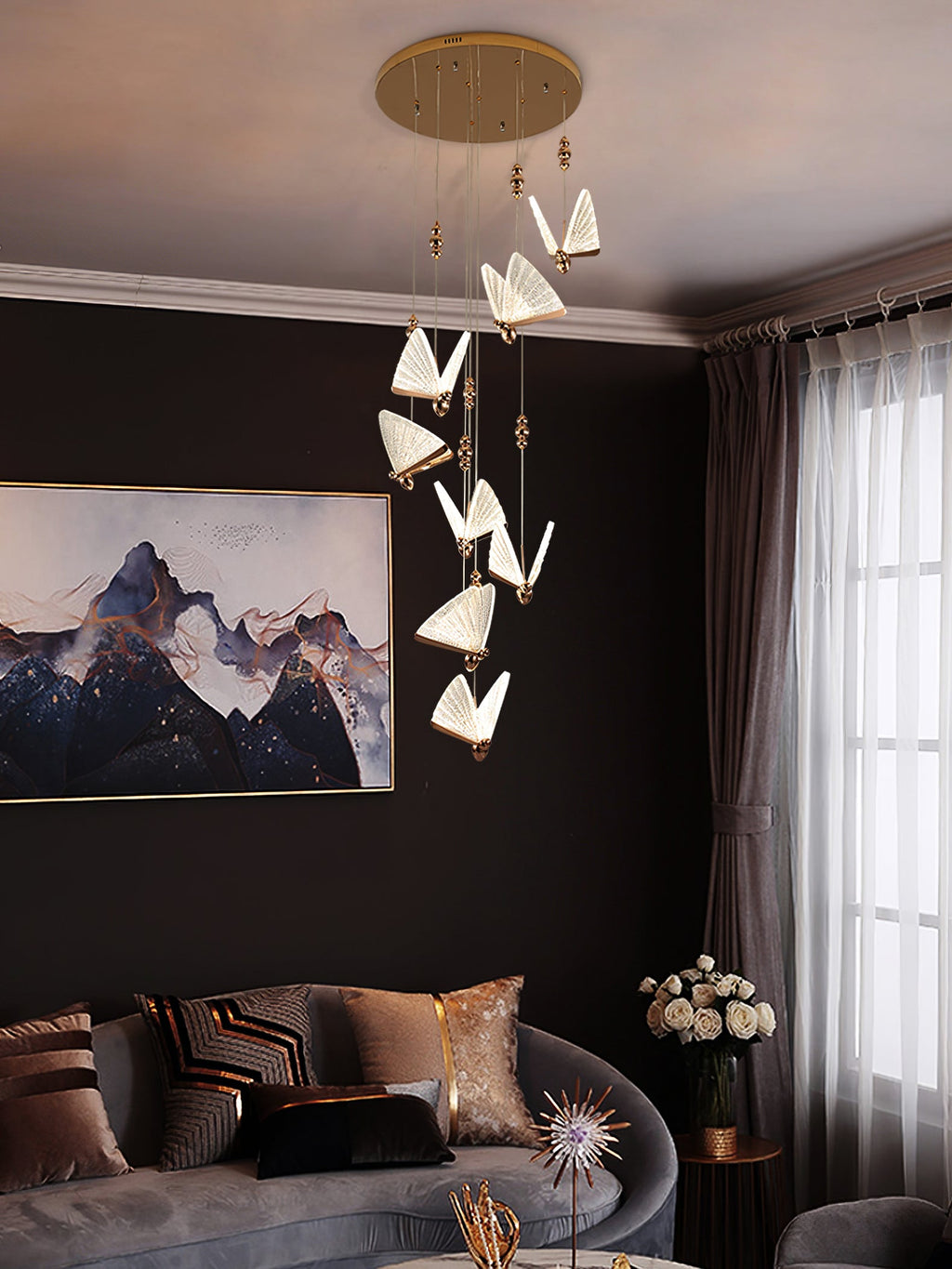 ALDERSON FLUTED WINGS HANGING LANTERN