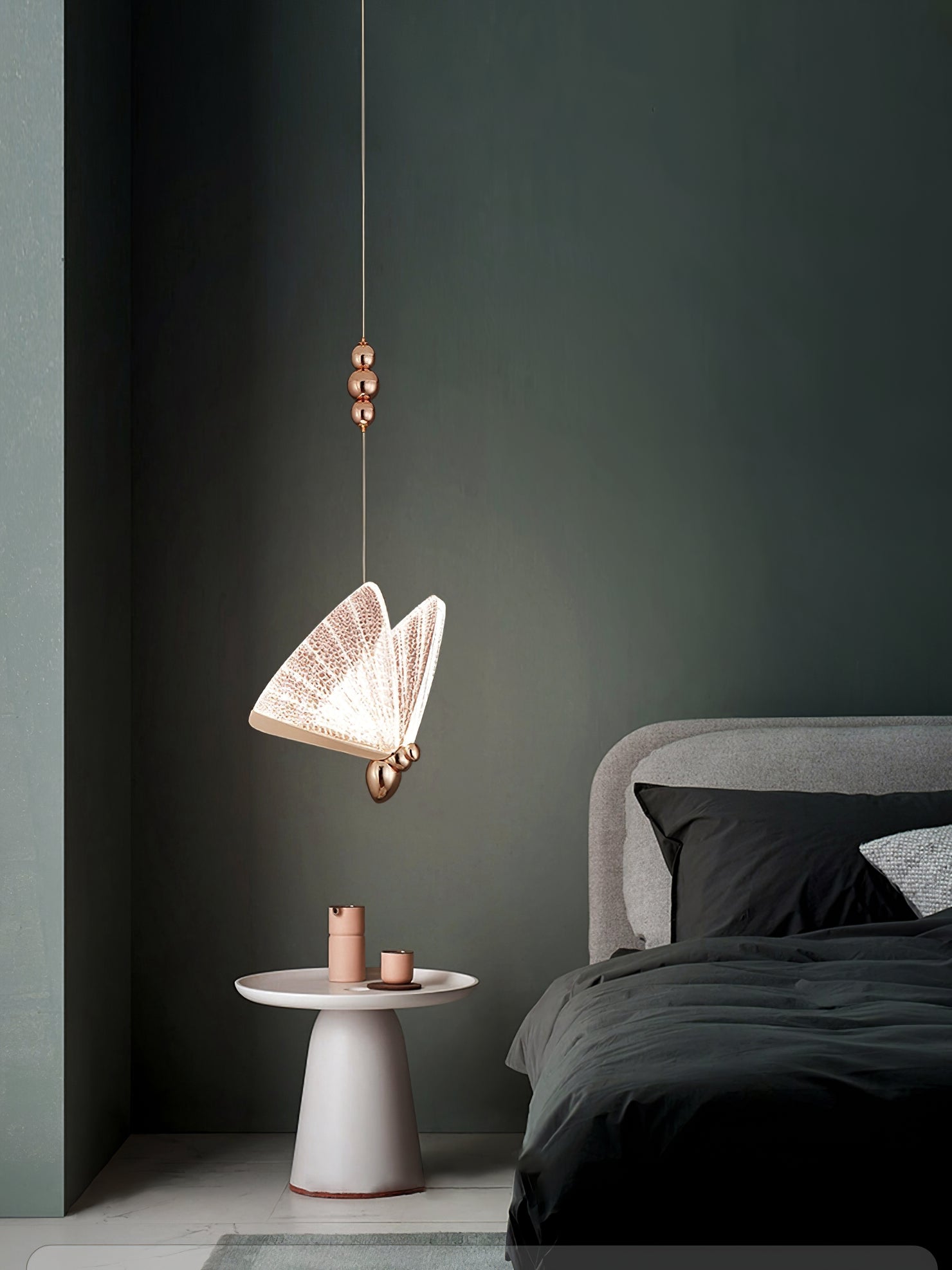 ALDERSON FLUTED WINGS HANGING LANTERN
