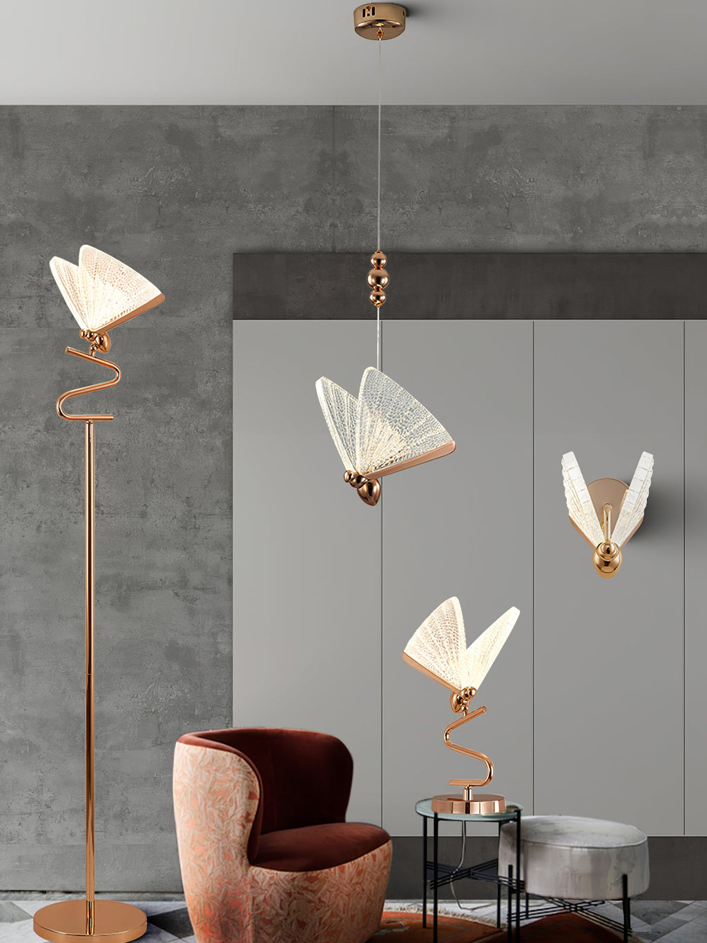 ALDERSON FLUTED WINGS HANGING LANTERN