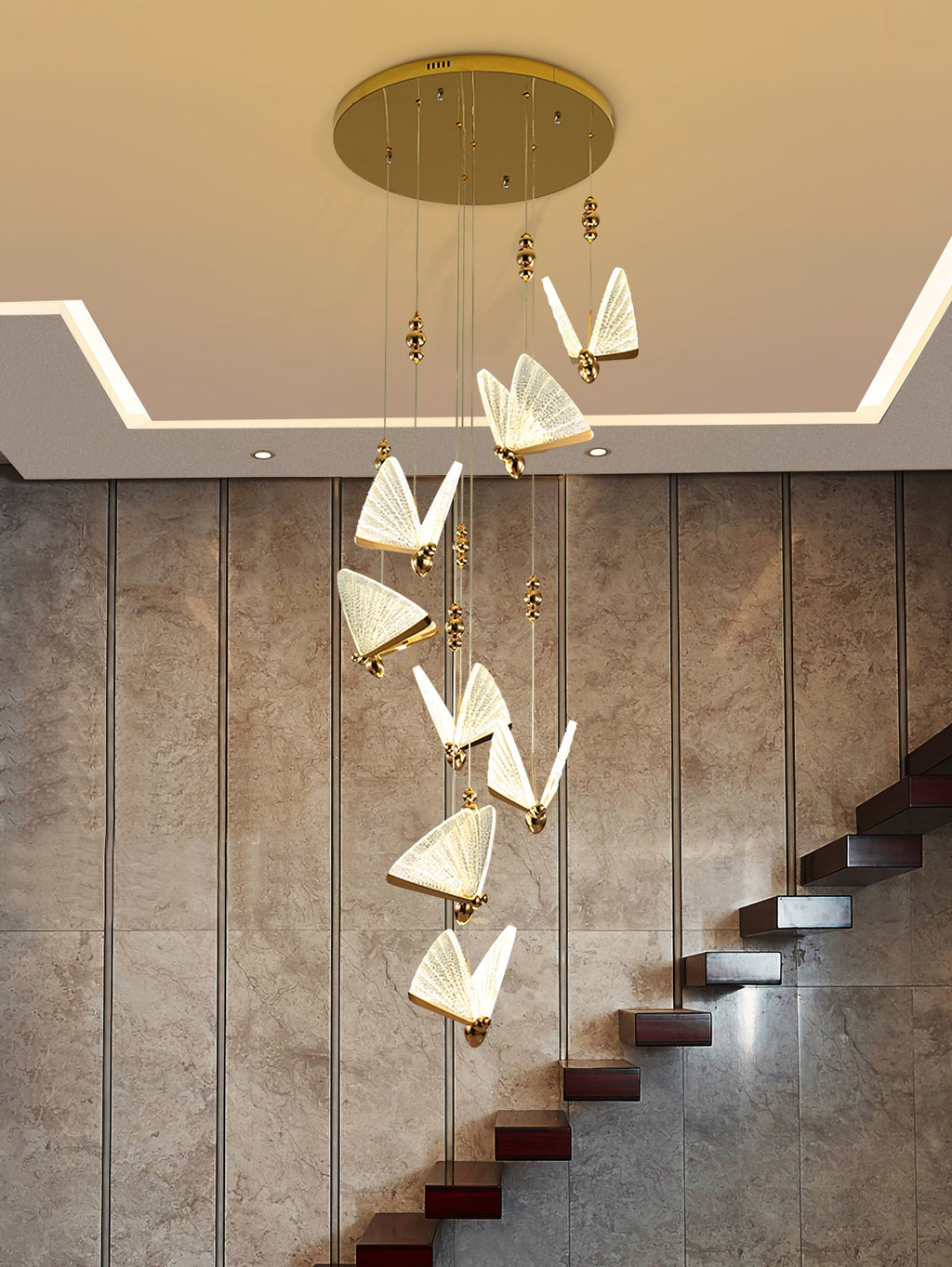 ALDERSON FLUTED WINGS HANGING LANTERN
