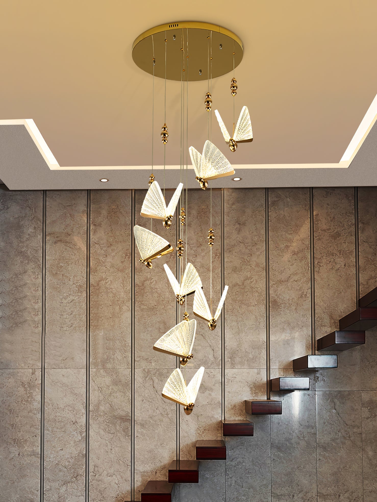 ALDERSON FLUTED WINGS HANGING LANTERN