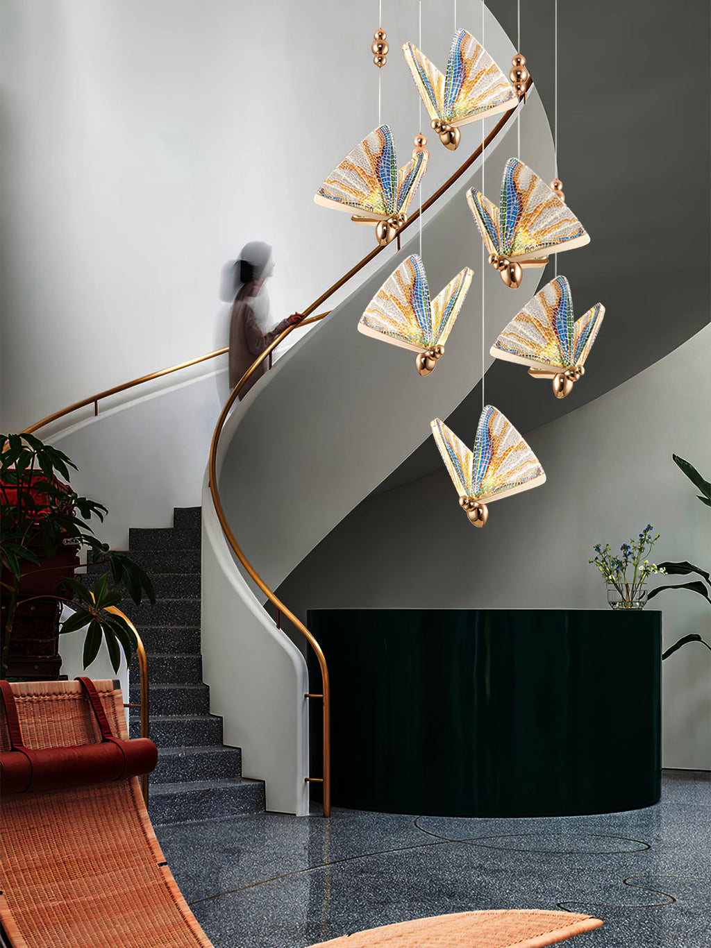 ALDERSON FLUTED WINGS HANGING LANTERN