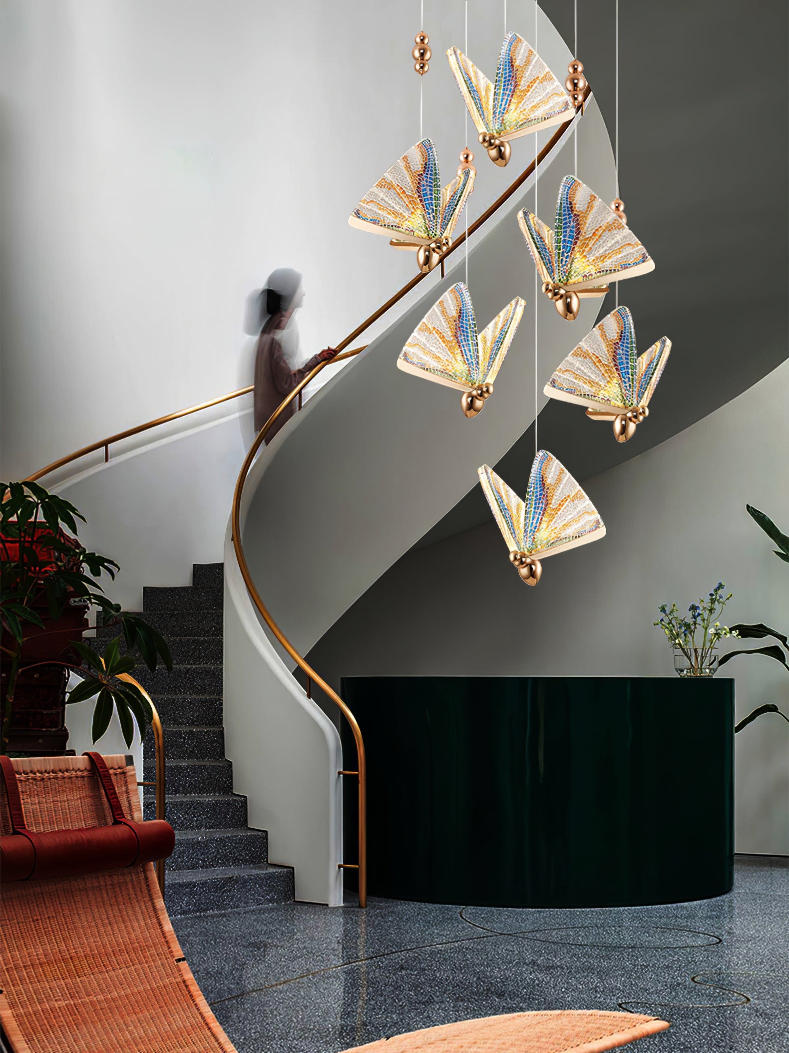 ALDERSON FLUTED WINGS HANGING LANTERN