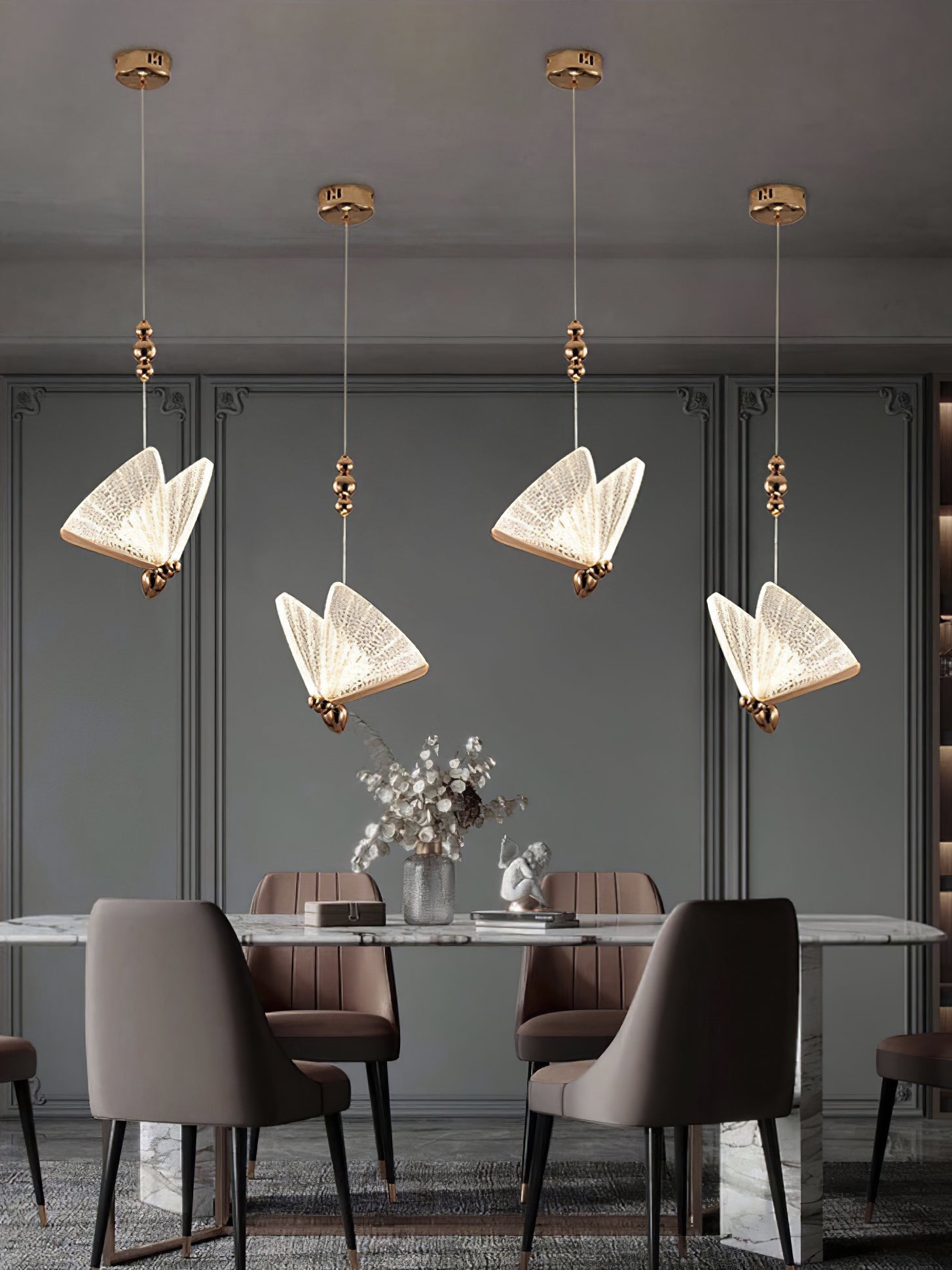 ALDERSON FLUTED WINGS HANGING LANTERN