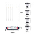 WINCHESTER FLUTED POST CAP LANTERN & TAVISTOCK REED GARDEN ILLUMINATORS