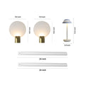 WINTHORPE CRYSTAL WALL SCONCES, LAVERTON TAPERED TABLE LAMP & HARTFIELD UNDER-BED GLOW STRIP