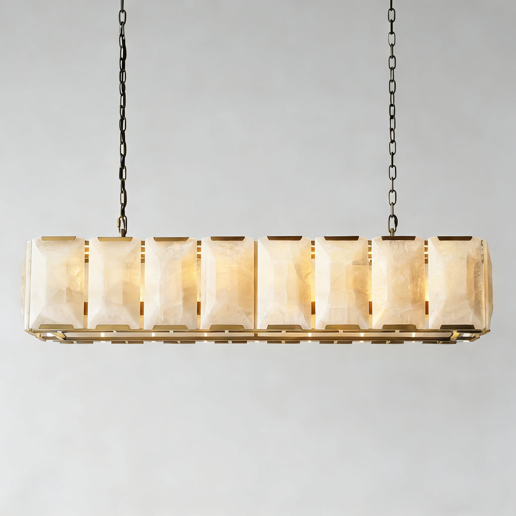 VILLENEUVE CALCITE RECTANGULAR CEILING LUMINAIRE