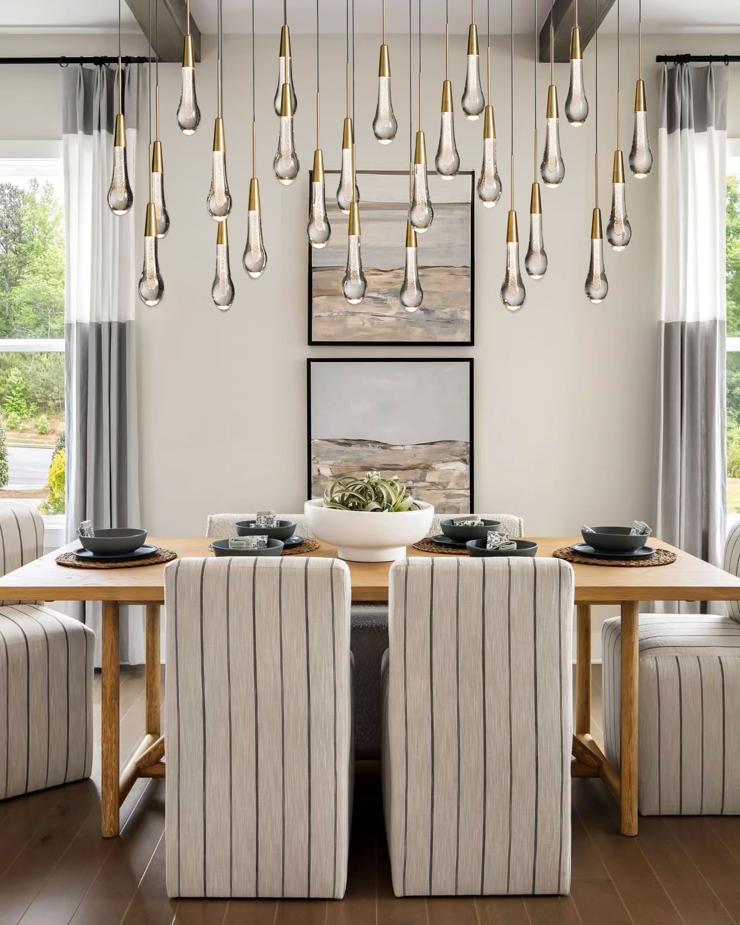 VERDANTIA RECTANGULAR LUMINAIRE, Contemporary Illumination for Dining and Living Spaces