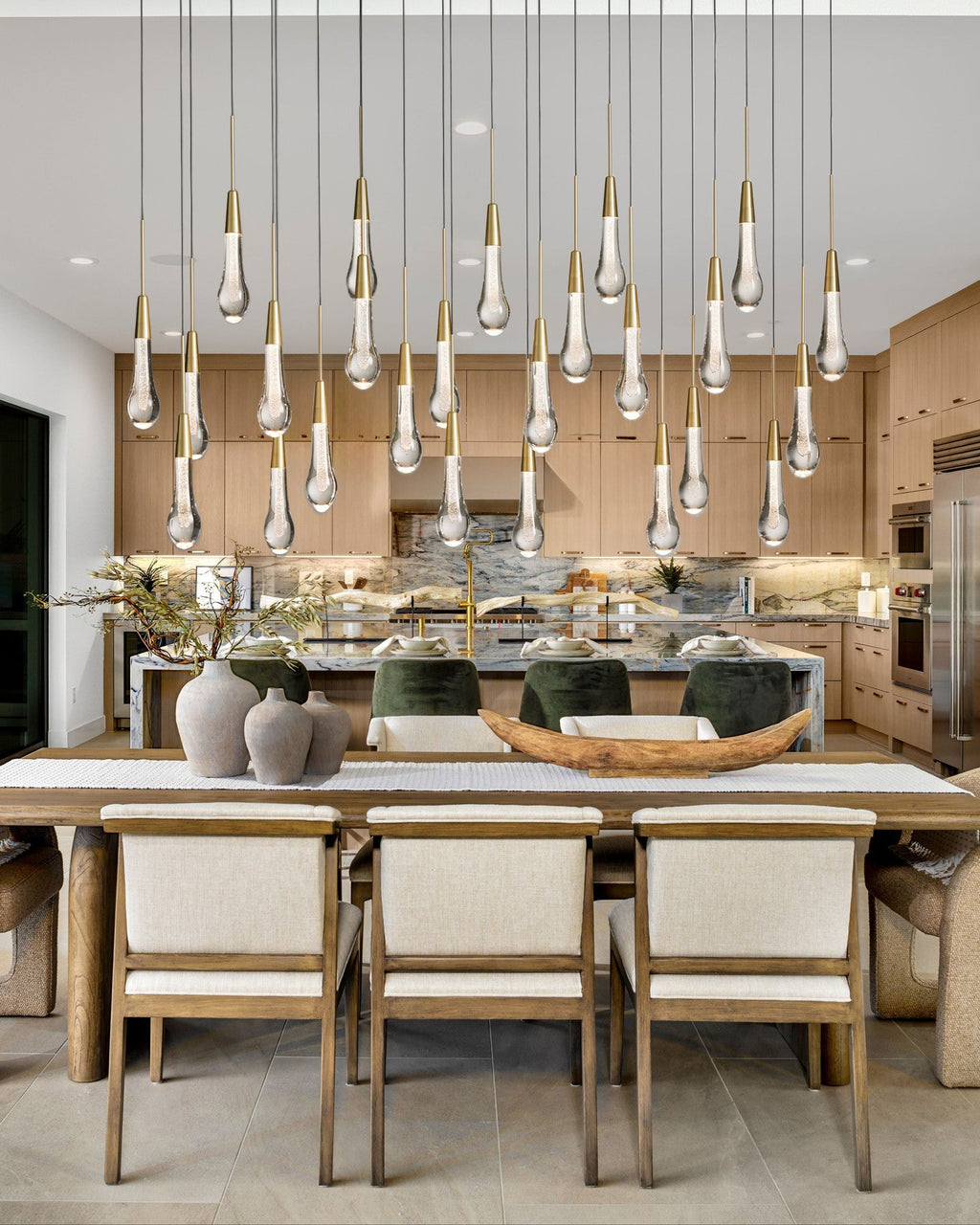VERDANTIA RECTANGULAR LUMINAIRE, Contemporary Illumination for Dining and Living Spaces