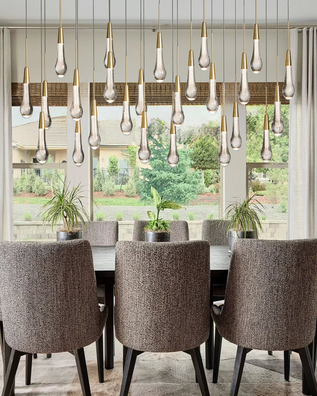 VERDANTIA RECTANGULAR LUMINAIRE, Contemporary Illumination for Dining and Living Spaces