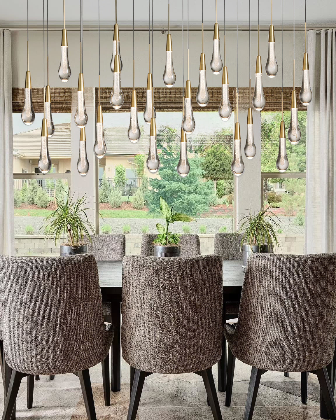 VERDANTIA RECTANGULAR LUMINAIRE, Contemporary Illumination for Dining and Living Spaces