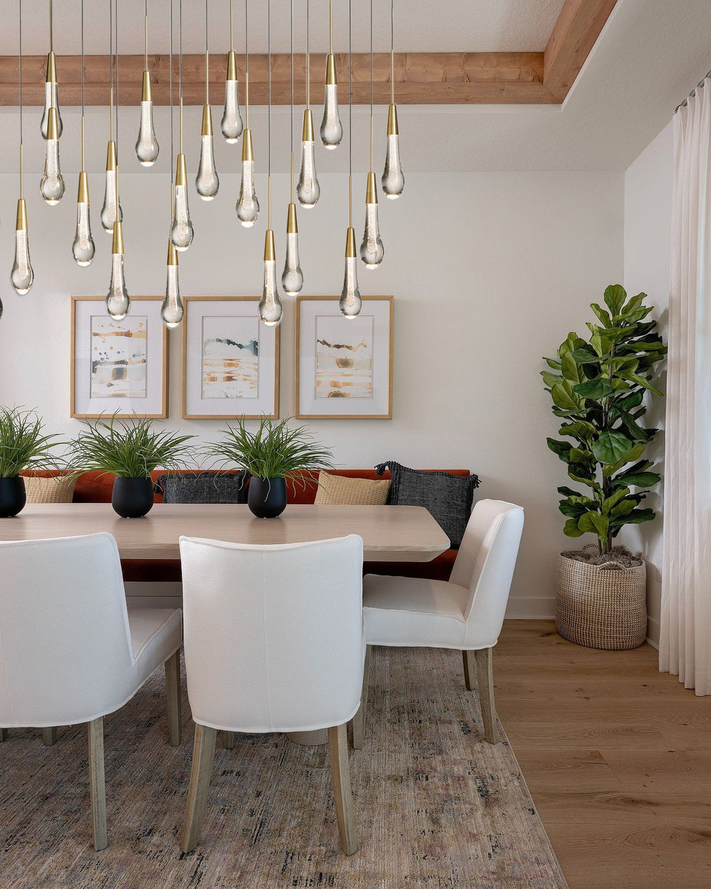 VERDANTIA RECTANGULAR LUMINAIRE, Contemporary Illumination for Dining and Living Spaces