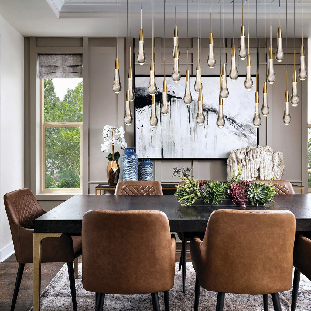 VERDANTIA RECTANGULAR LUMINAIRE, Contemporary Illumination for Dining and Living Spaces