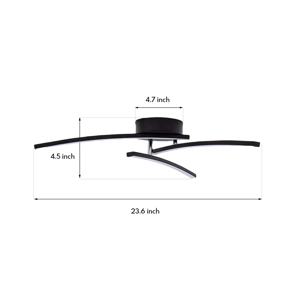 WINTERBOURNE TRIPLE-ARCH ROTATING CEILING LANTERN