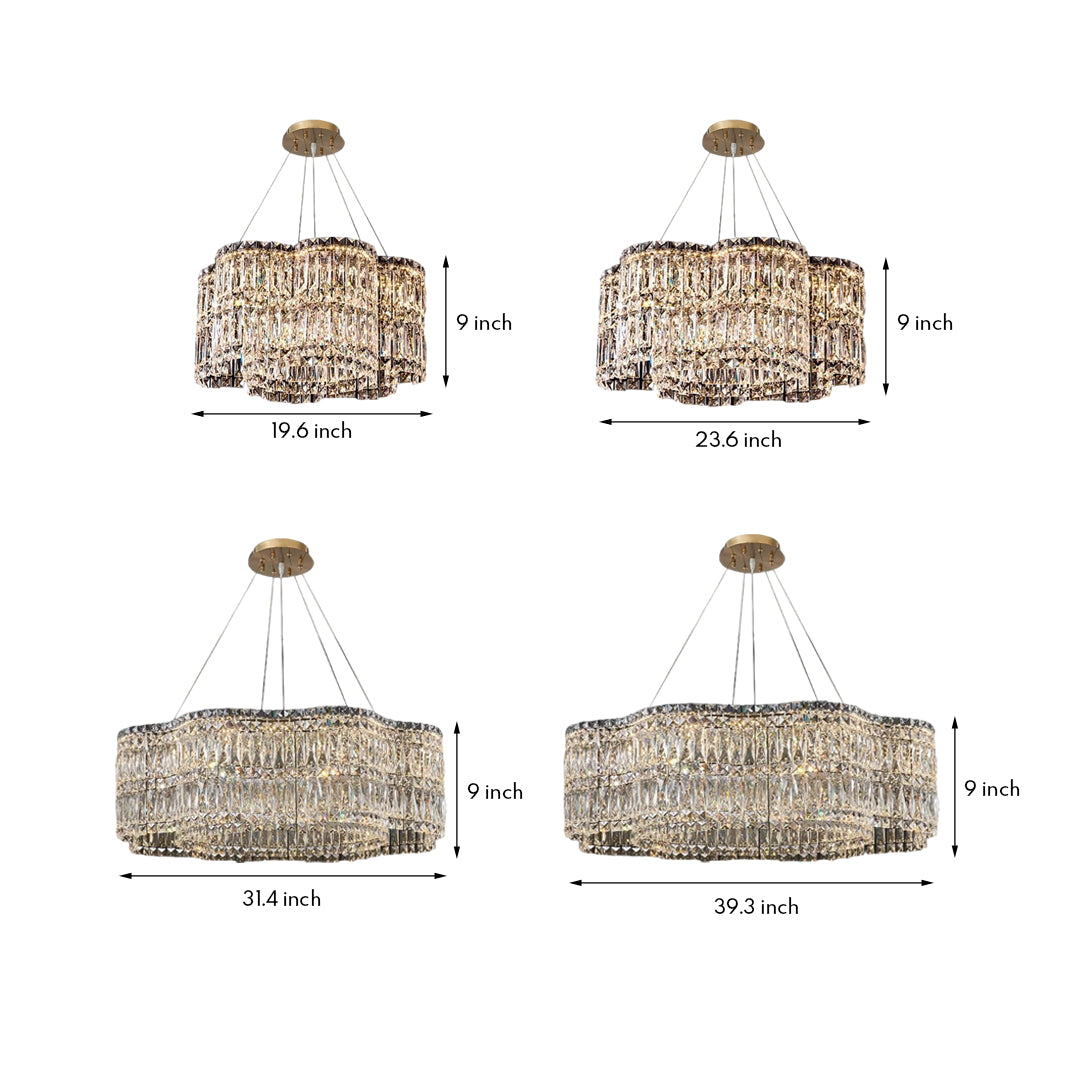 WINTERBOURNE CRYSTAL SPHERE CHANDELIER, MODERN MINIMALIST DESIGN