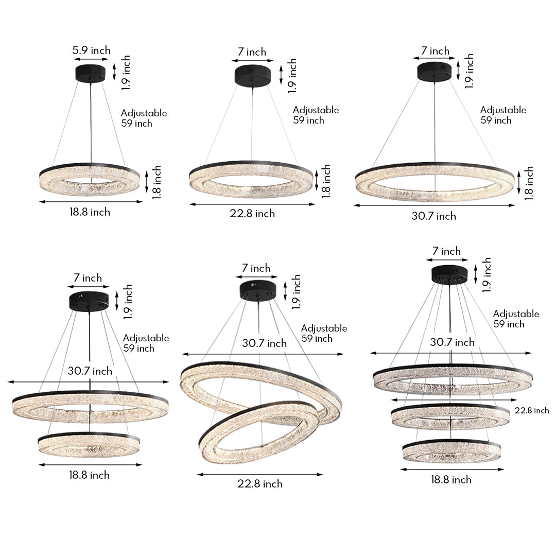 WINDSOR CIRCLE ILLUMINATION RING CHANDELIER
