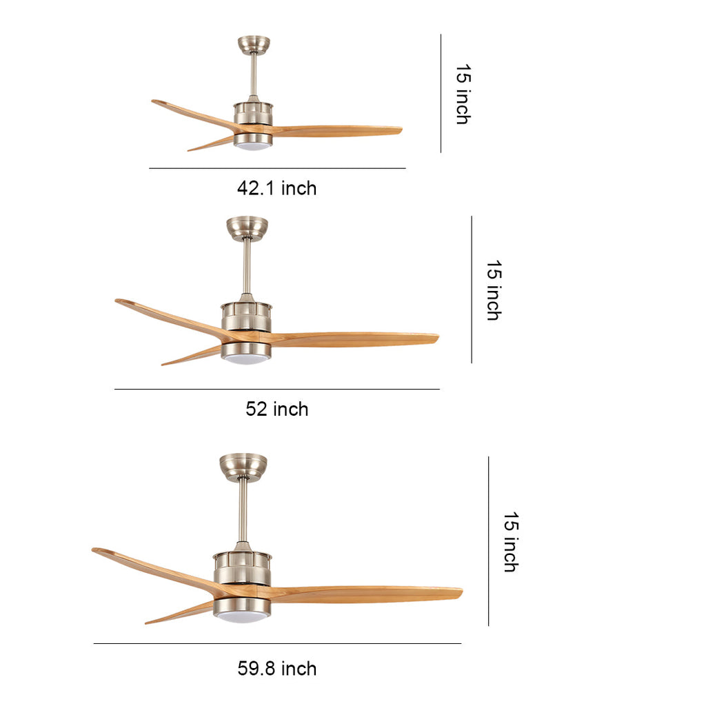 WINCHESTER MODERN AERO CEILING FAN WITH LED LIGHTING AND REMOTE CONTROL