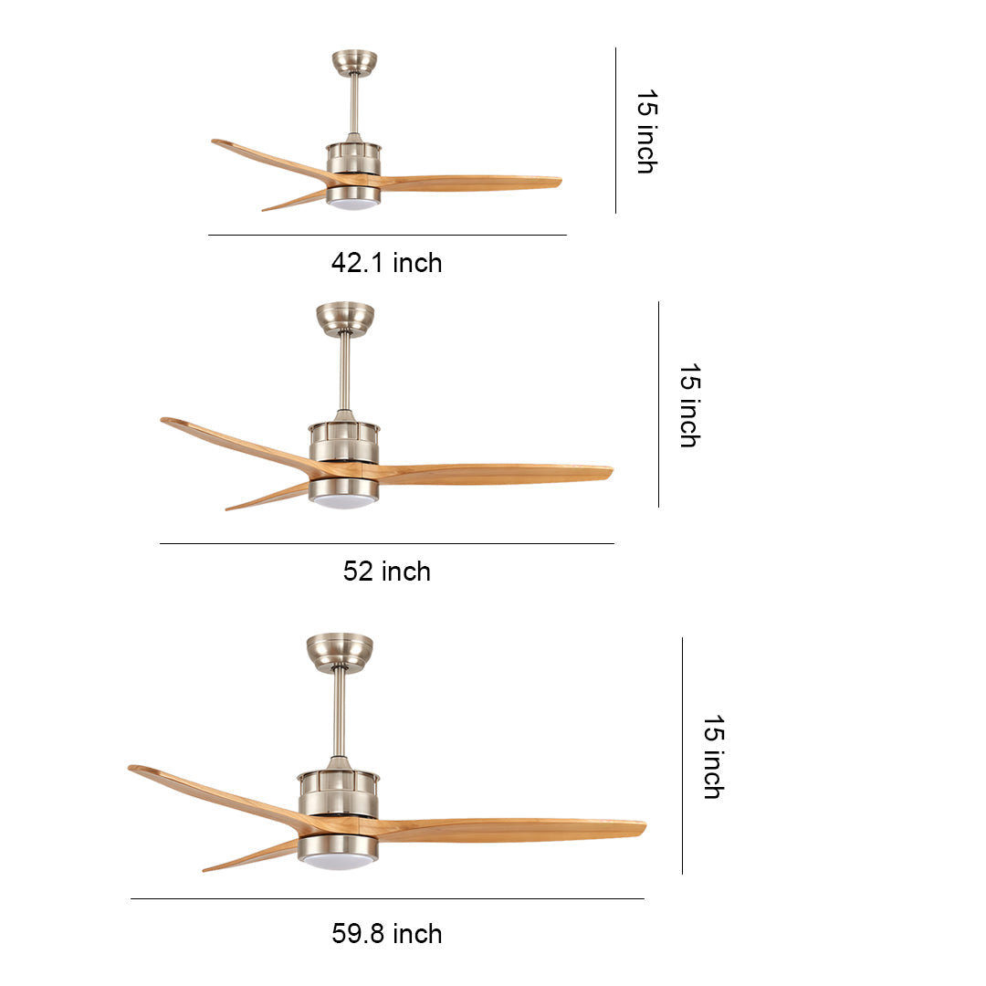 WINCHESTER MODERN AERO CEILING FAN WITH LED LIGHTING AND REMOTE CONTROL