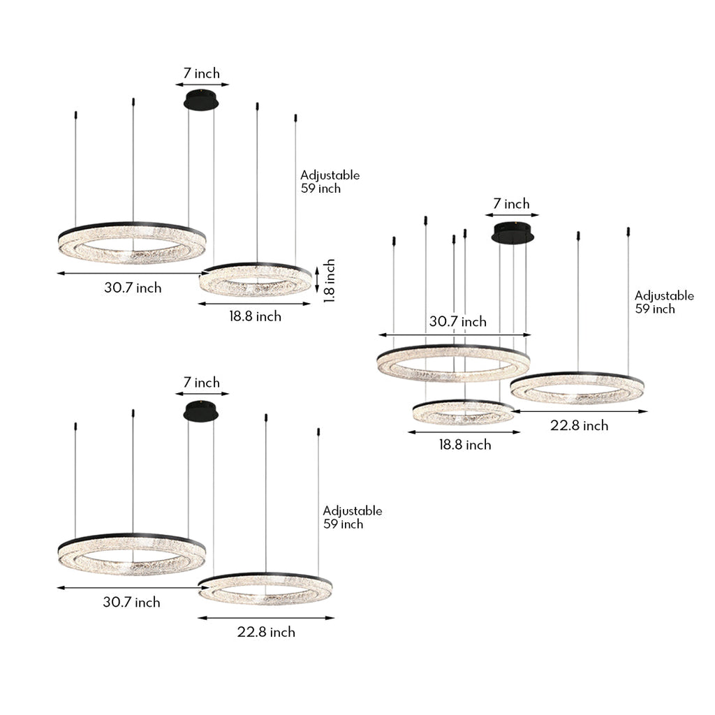 WINDSOR CIRCLE ILLUMINATION RING CHANDELIER