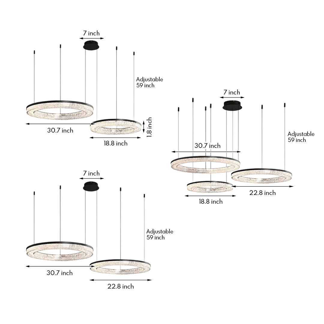 WINDSOR CIRCLE ILLUMINATION RING CHANDELIER